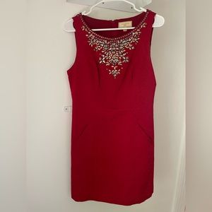 Red Anthropologie Dress